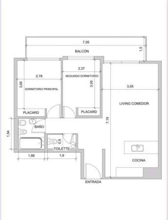 La Pampa 1300 – 3 Amb – 2 baños – Piso 7º – 67 m² – Cochera Fija – Baulera – Belgrano